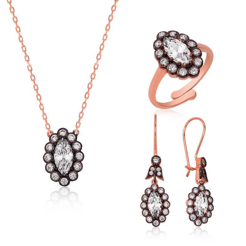 Gümüş Elmas Montür Bayan Set 20