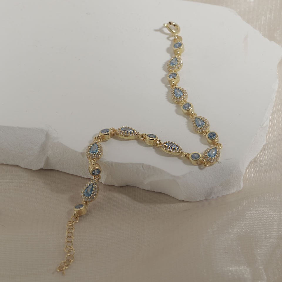 Damla Taşlı Bileklik 718551 Silver
