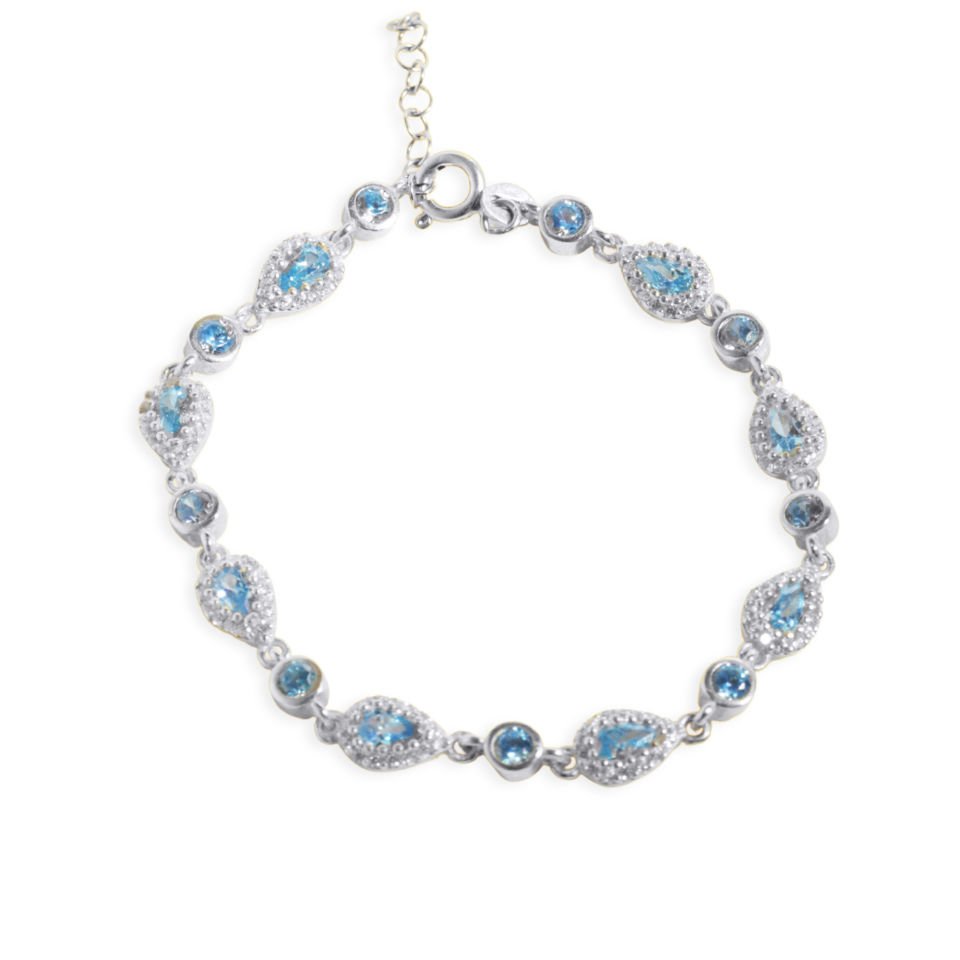Damla Taşlı Bileklik 718551 Silver