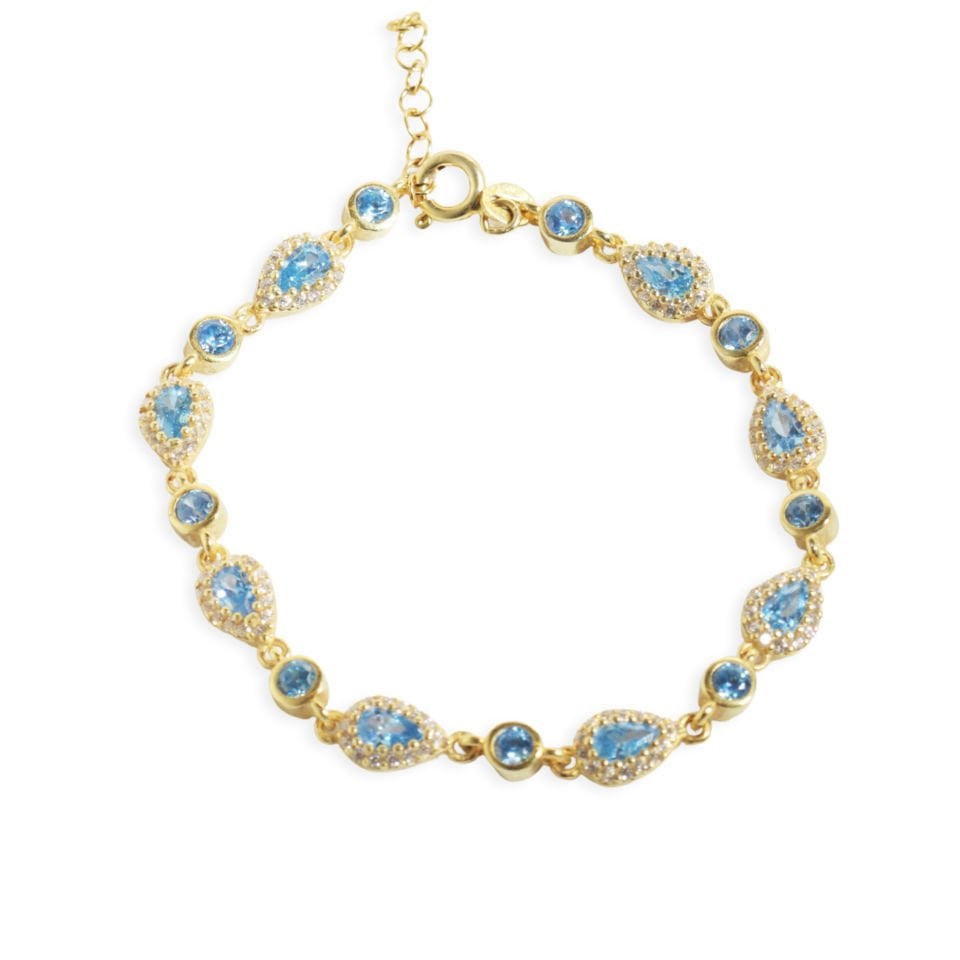 Damla Taşlı Bileklik 718551 Gold
