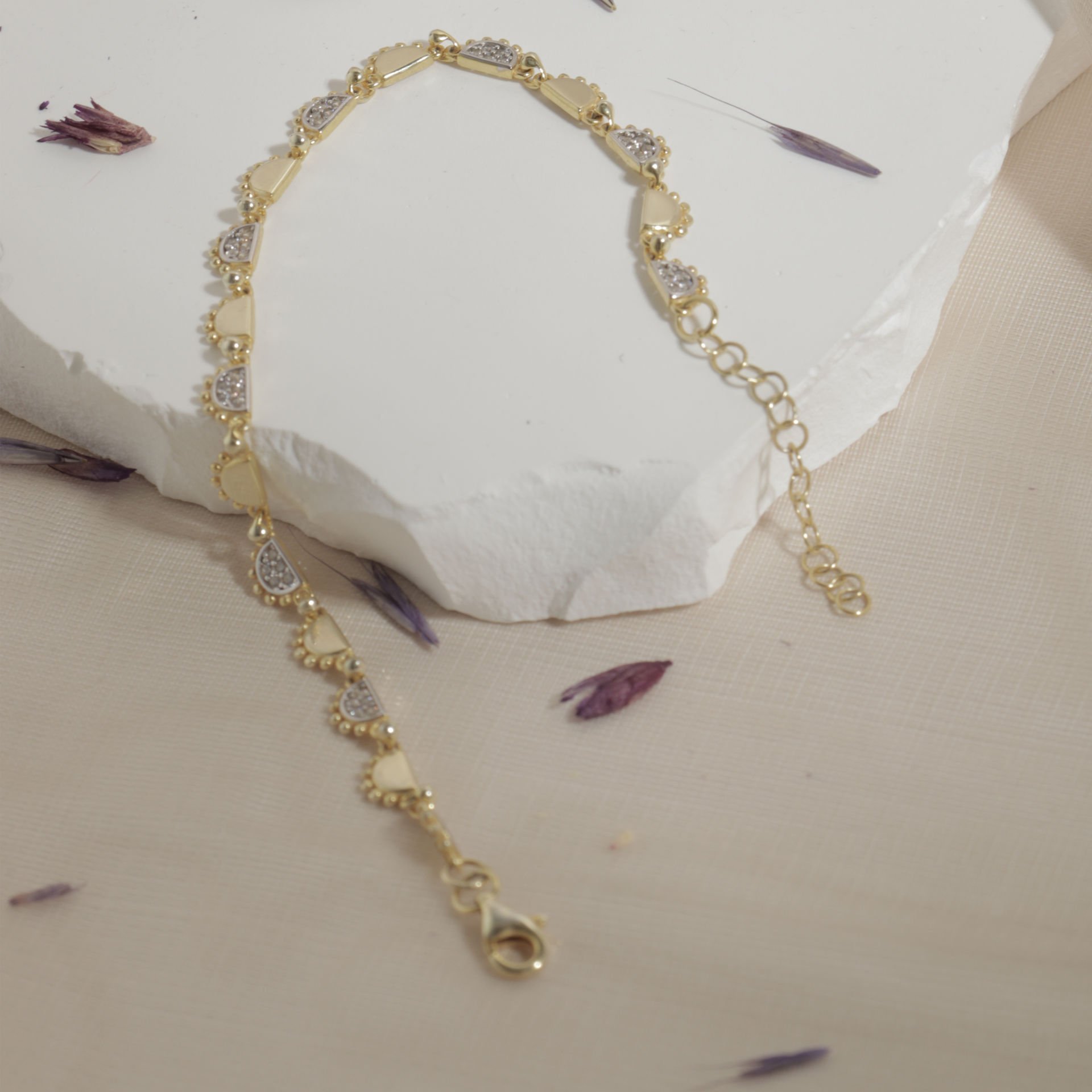 Zirkon Taşlı Minimal Bileklik 718555 Silver