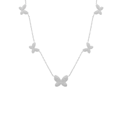 Kelebek Zincir Kolye 718928 Silver