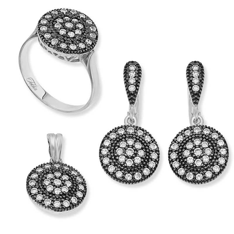 Gümüş Elmas Modeli Bayan Set 16