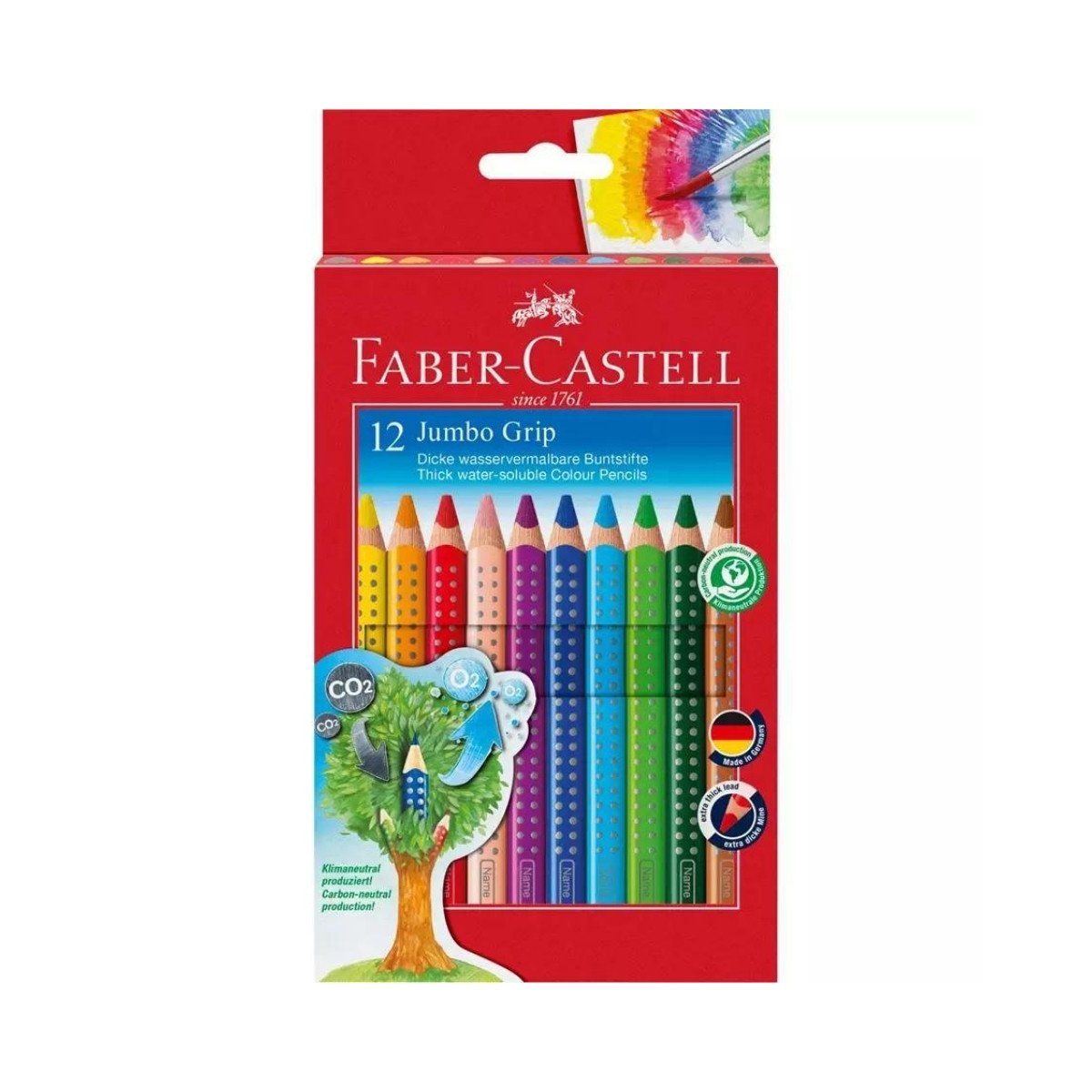 Faber Castell Jumbo Grip Boya Kalemi 12 Renk