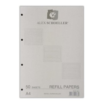 Alex Schoeller Kolej Yedek Beyaz A4 Çizgili 50 Sayfa ALX 883