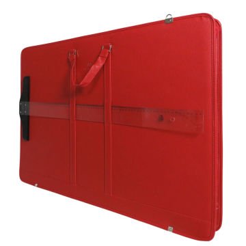 Art Elegant Deri Teknik Proje Çantası 55x75cm Kırmızı