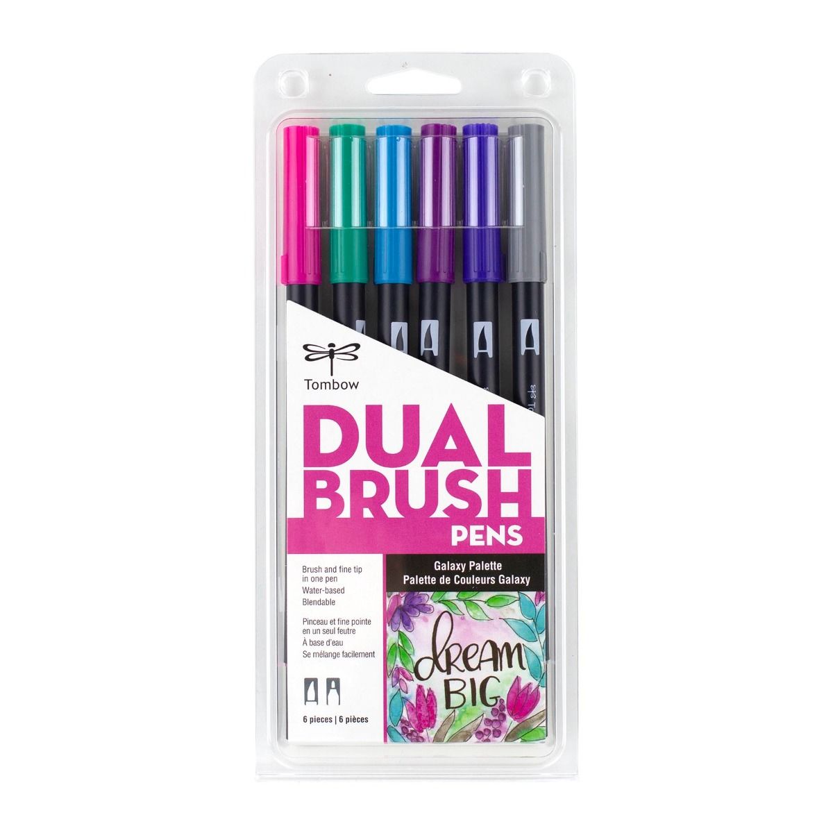 Tombow Dual Brush Pen Kalemi Seti Galaxy Renkler 56212 6 Renk