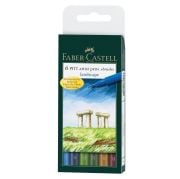 Faber Castell Pitt Çizim Kalemi Fırça Uç Manzara 6 Lı Poşet