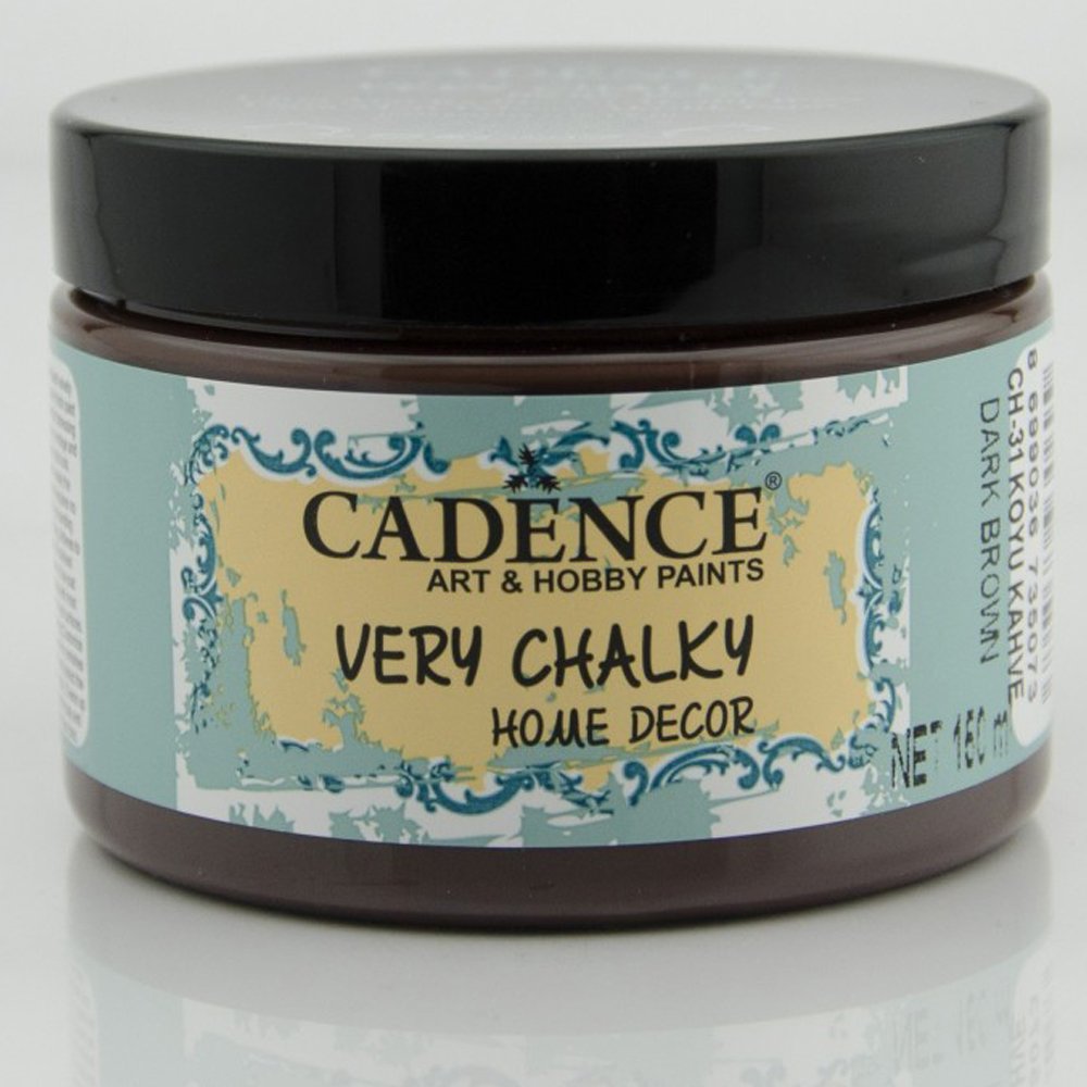 Cadence Very Chalky Home Dekor Kadifemsi Mobilya Boyası 150ml 31 Koyu Kahve