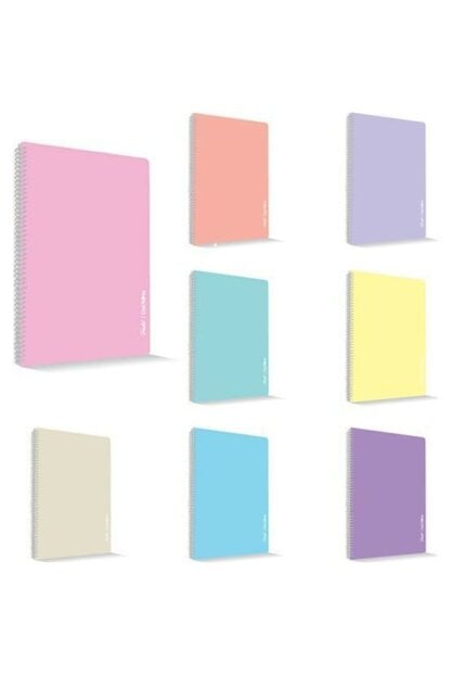 Çınar Uninote Pastel Spiralli A4 60 Yaprak Kareli Defter 71902