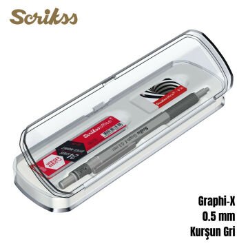 Scrikss Versatil Kalem Graph-X 0.5mm Kurşun Gri 3lü Set