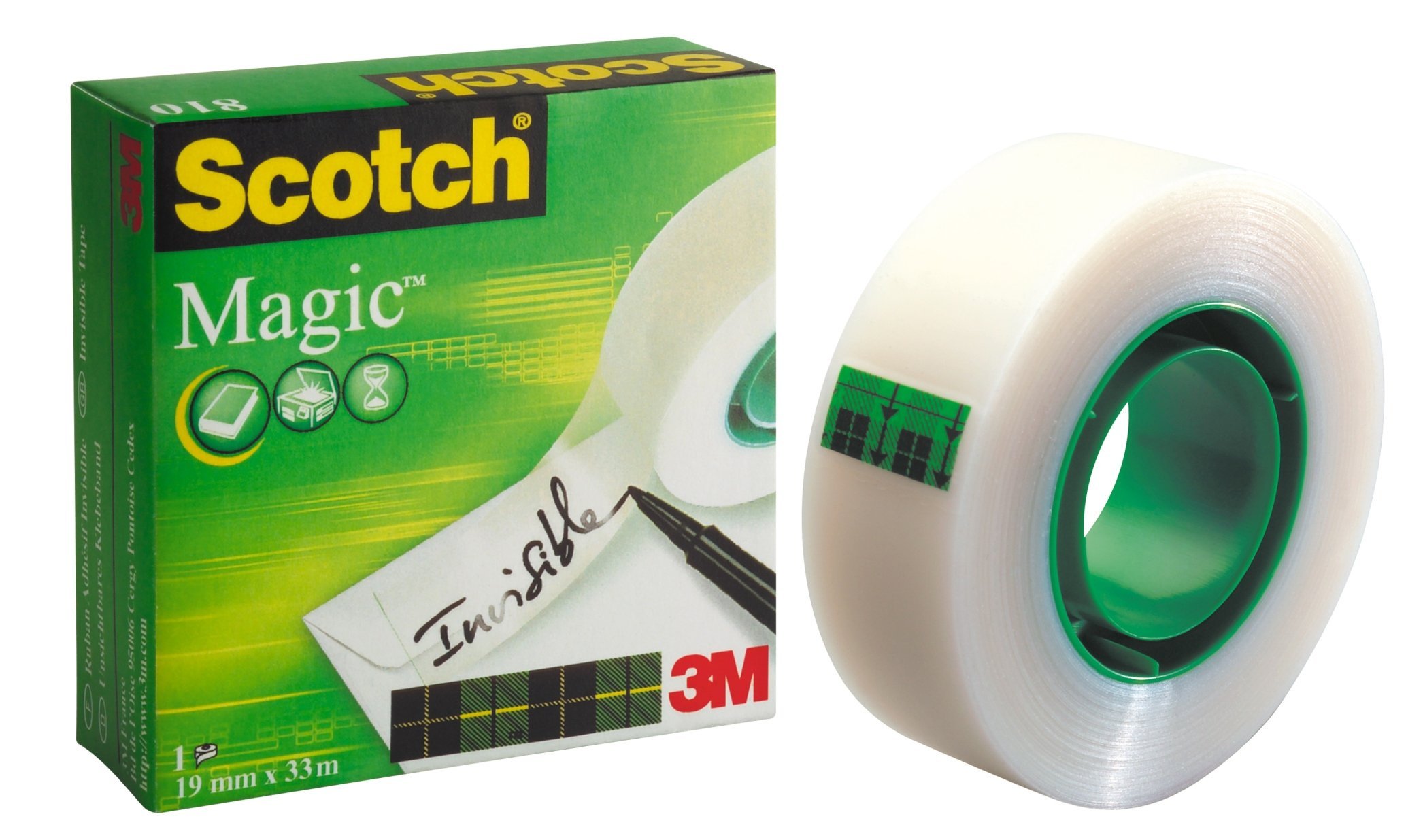 Scotch Magic Görünmez Bant Yeşil 19mm x 33m