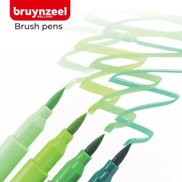 Bruynzeel İnce Uçlu Keçeli Kalem 0.4mm Seti Mini Boy 12li