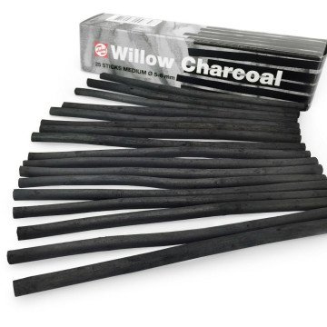 Talens Willow Charcoal Kömür Çubuk Medium 5-6mm x 13cm 25li