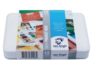 Van Gogh Sulu Boya 12+3 Renk Set Defter Hediyeli