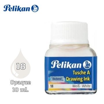 Pelikan 523 Drawing Ink Çini Çizim Mürekkebi 10ml Opaque No 18 White