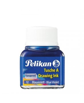 Pelikan 523 Drawing Ink Çini Çizim Mürekkebi 10ml Transparent No 12 Blue Violet