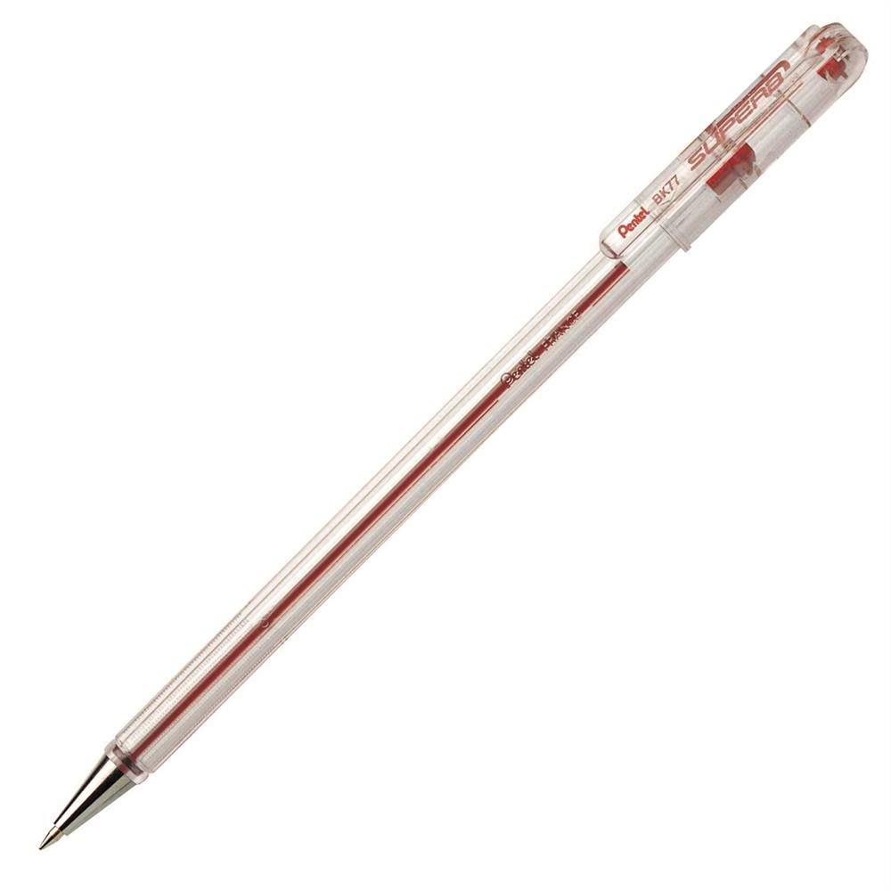 Pentel SuperB Tükenmez Kalem 0.7mm Kırmızı