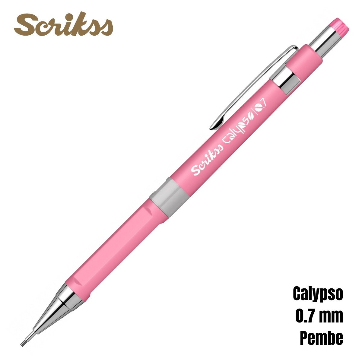 Scrikss Versatil Kalem Calypso 0.7mm Pembe