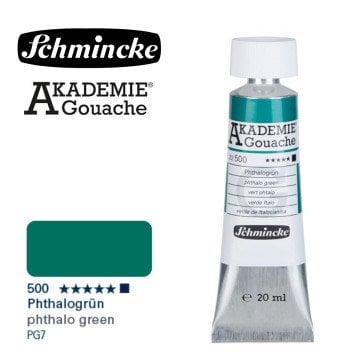 Schmincke Akademie Guaj Boya 20ml 500 Phthalo Green