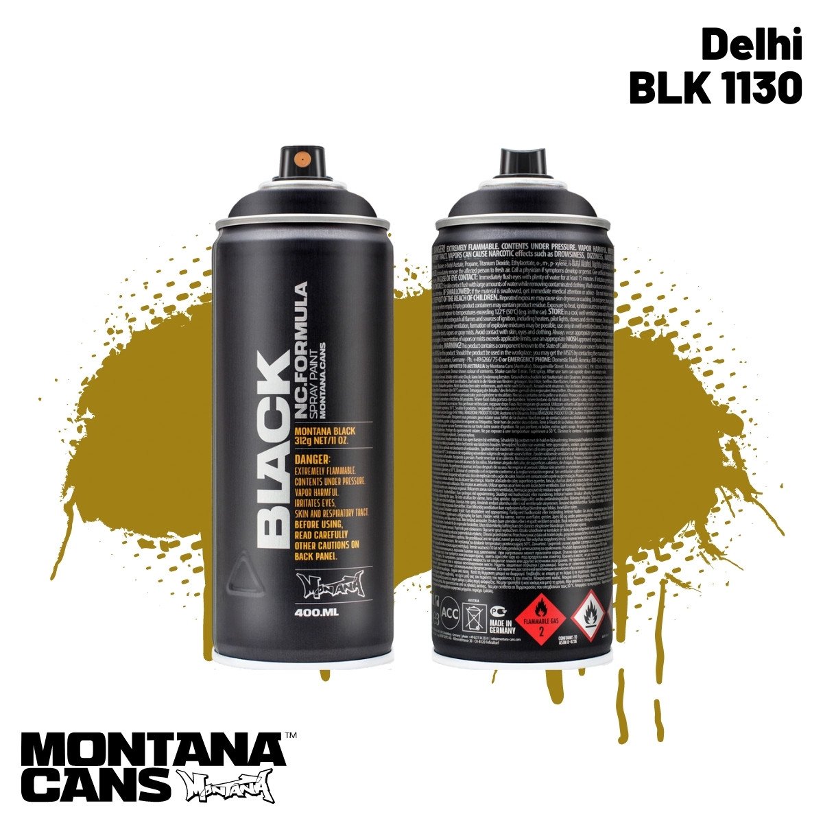 Montana Black Sprey Boya 400ml BLK1130 Delhi