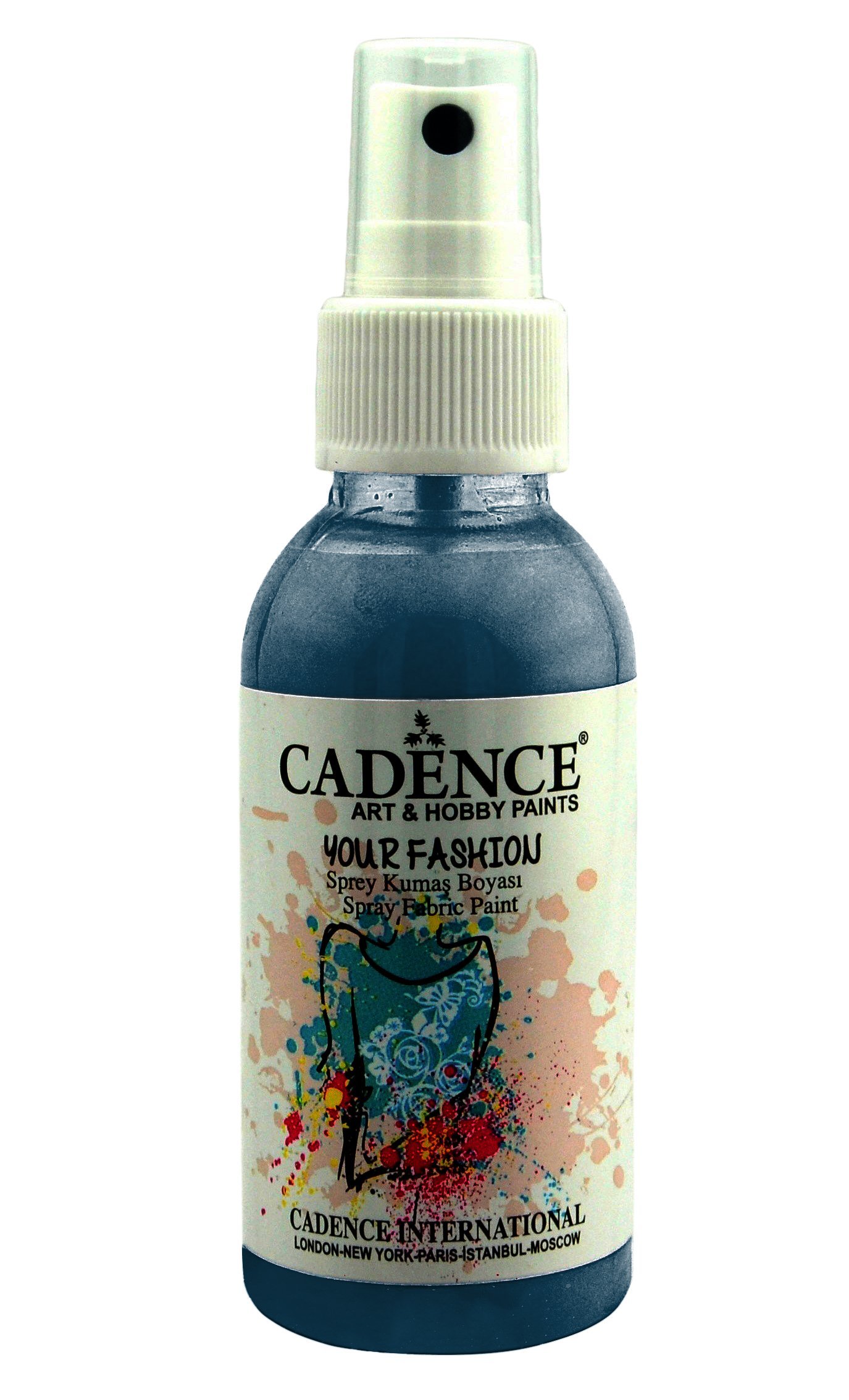 Cadence Your Fashion Sprey Kumaş Boyası 100ml 1114 Petrol Yeşili