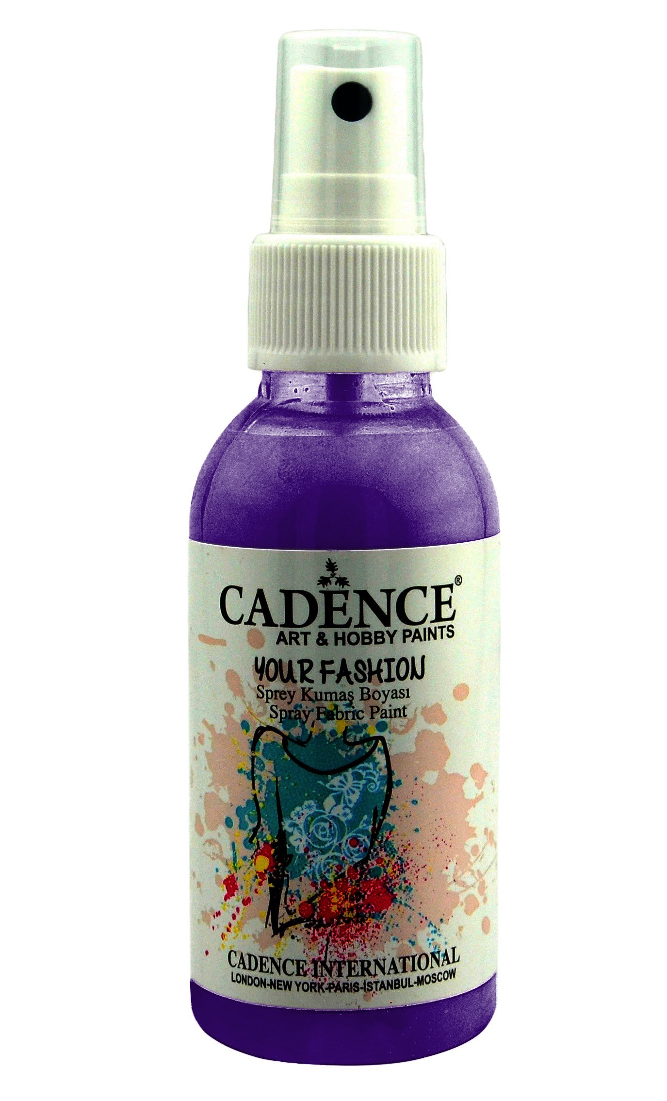 Cadence Your Fashion Sprey Kumaş Boyası 100ml 1120 Mor