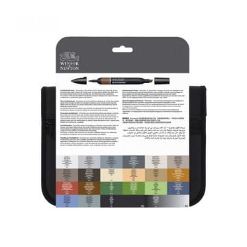 Winsor & Newton Promarker Set Architectural Tones (24 x Mimarlık Tonları Çantalı)