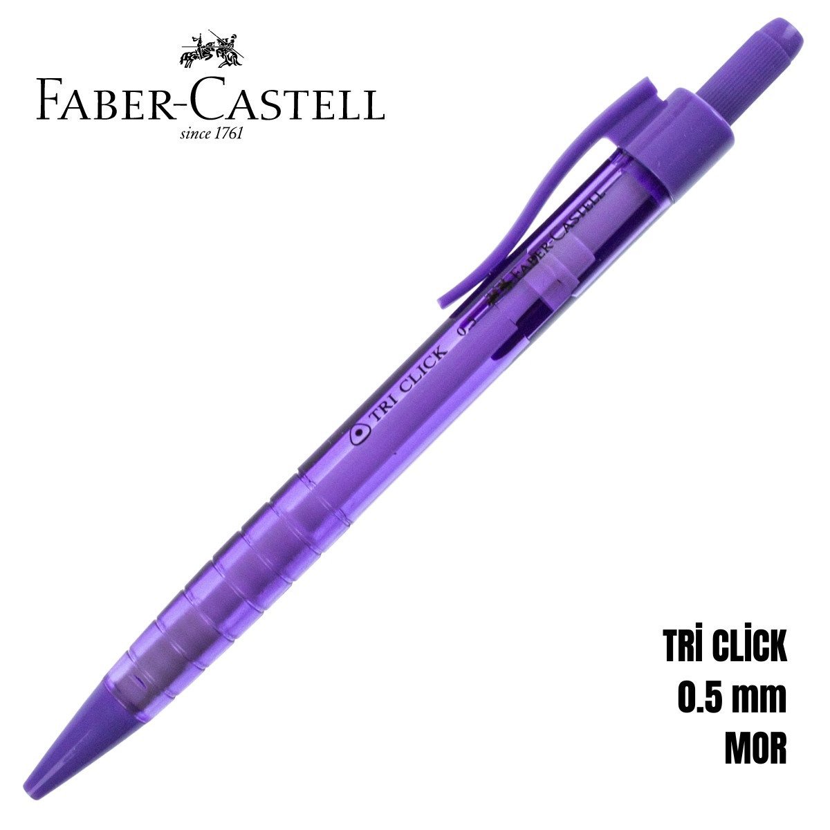 Faber-Castell Tri Click Versatil 0.5mm Mor