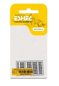 Eshel Maket Modern Set A Kapı ve Pencere 1/100 4lü