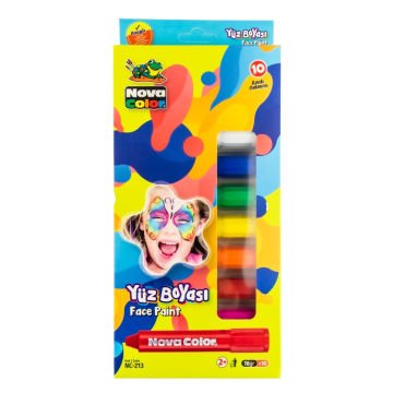 Nova Color Yüz Boyası 10lu Set