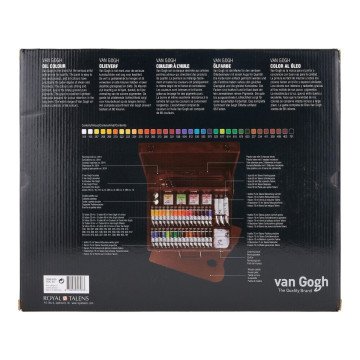 Talens Van Gogh Yağlı Boya Seti Ahşap Kutu Oil Colour Superior Box