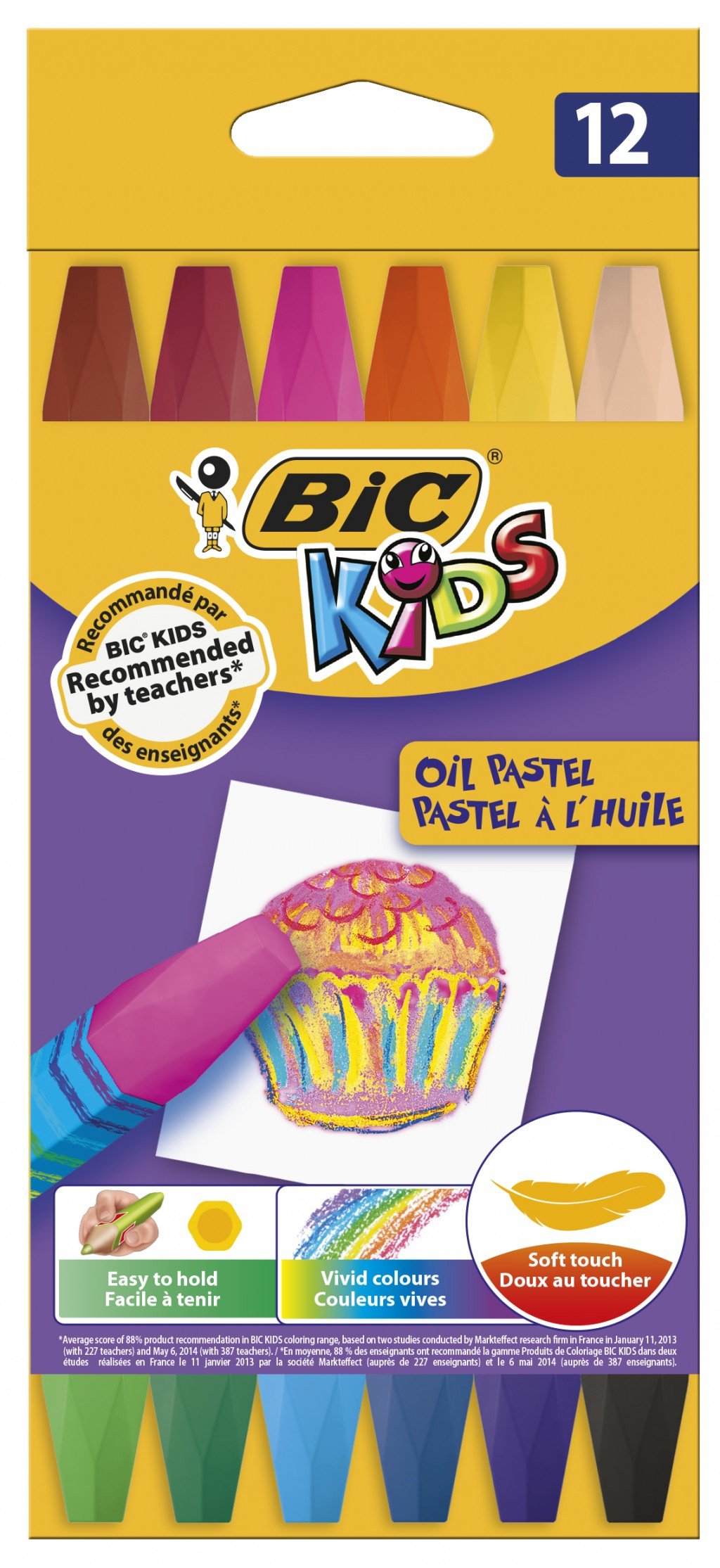 Bic Yağlı Pastel 12'li Kutu