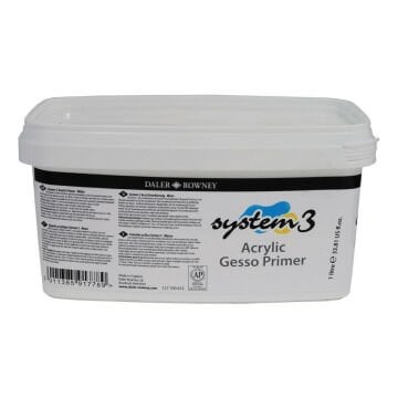 Daler Rowney System 3 Gesso Primer Beyaz Astar 1000ml