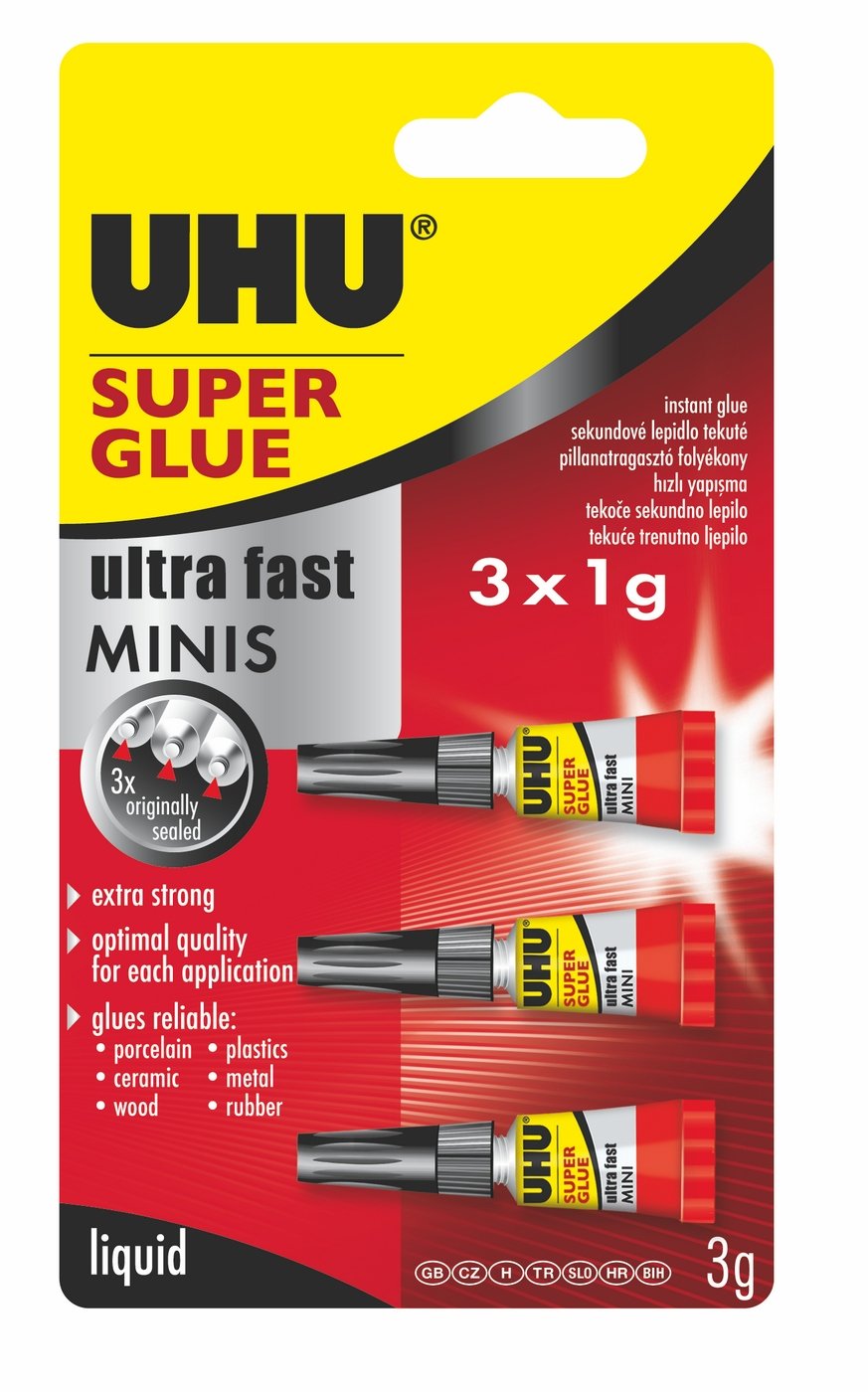 Uhu Super Glue 3'lü Mini Japon Yapıştırıcı