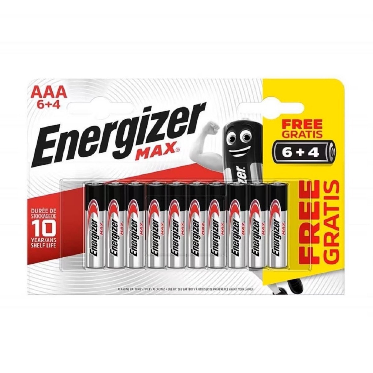 Energizer Max AAA İnce Kalem Pil 6+4