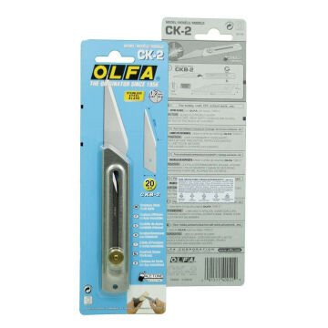 Olfa CK-2 Ahşap İşçiliğine Özel Paslanmaz Gövde Tasarımlı Maket Bıçağı