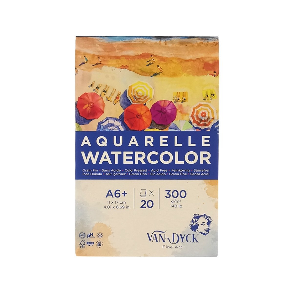 Van Dyck Aquarelle Sulu Boya Defteri A6+ 300gr 20yp