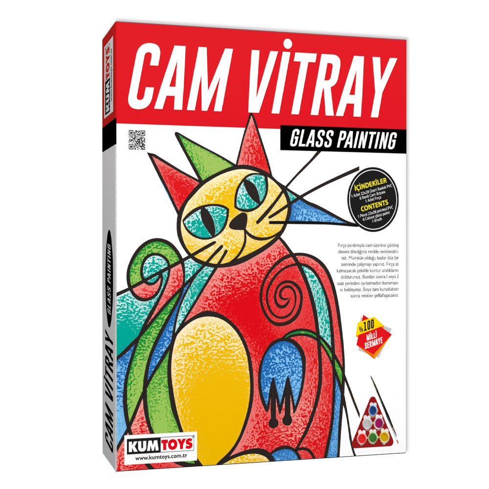 Kumtoys Cam Vitray Glass Painting 22x28cm CV11