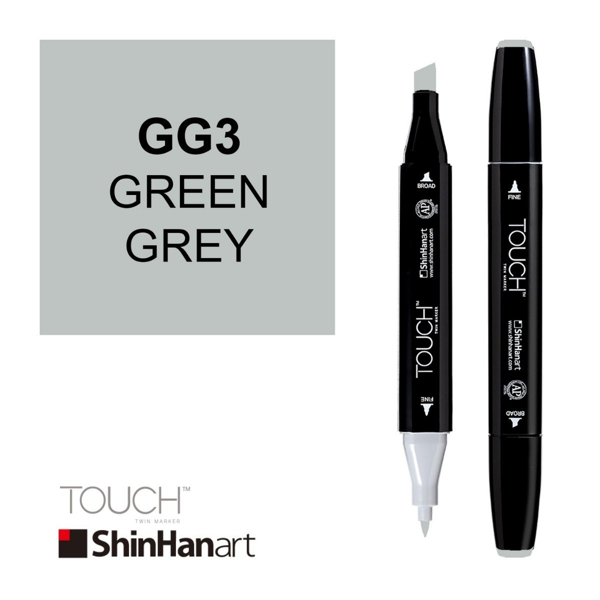 ShinHan Art Touch Twin Marker GG3 Green Grey