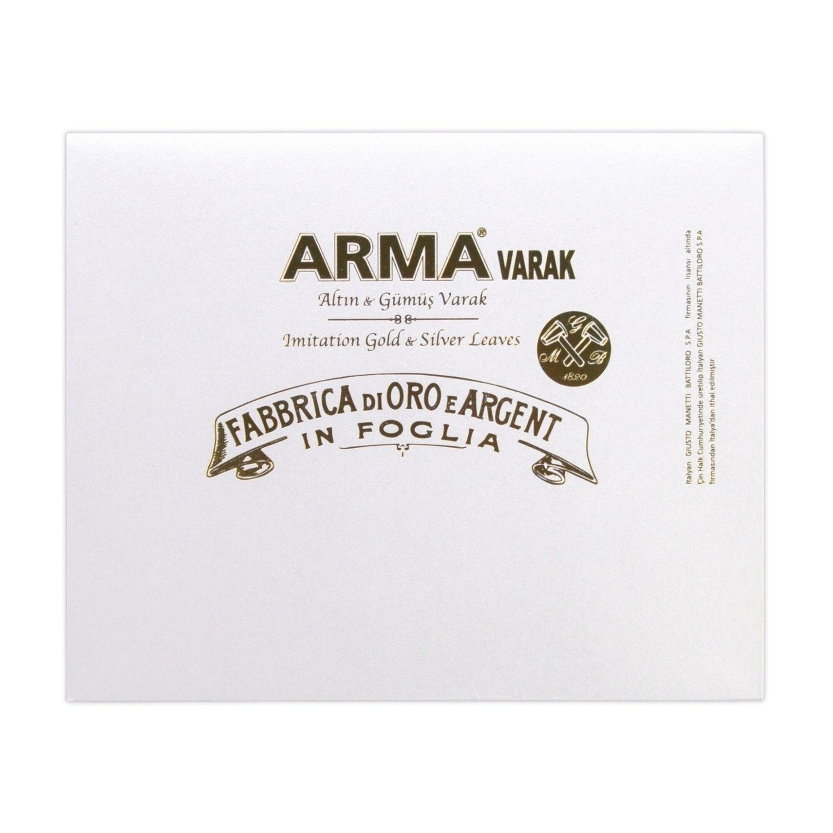 Arma İmitasyon Yaprak Varak Altın 16x16cm 100lü