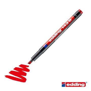 Edding Permanent Asetat Kalemi 143B Kırmızı