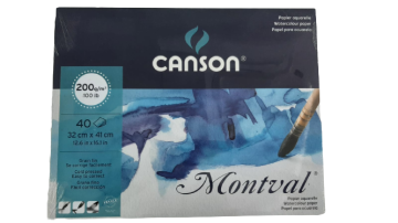 Canson Montval Suluboya Defteri (32x41cm) 200gr 40 Sayfa