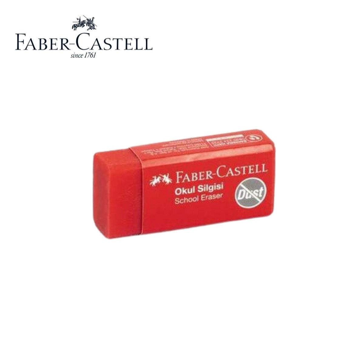Faber Castell Okul Silgisi Kırmızı Orta