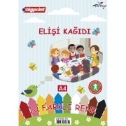 Bigpoint Elişi Kağıdı A4 Karışık 10 Renk- 80 Gram