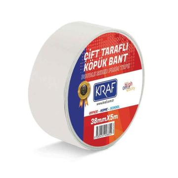 Kraf Çift Taraflı Köpük Bant 38mmx5m 5038G