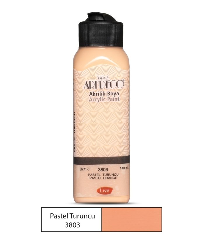 Artdeco Pastel Akrilik Boya 140ml P. Turuncu 3803