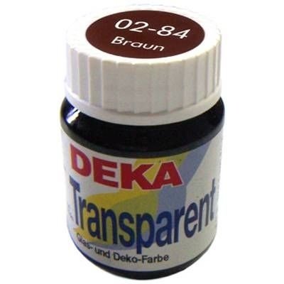 Deka Transparen Vitray Cam Boya 25ml 84 Kahverengi