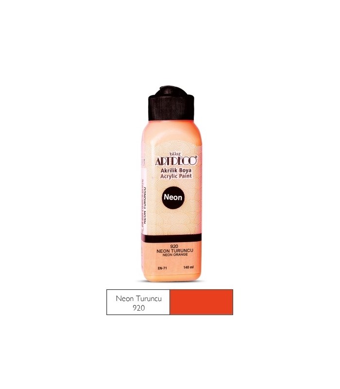 Artdeco Neon Akrilik Boya 140ml N.Turuncu 920