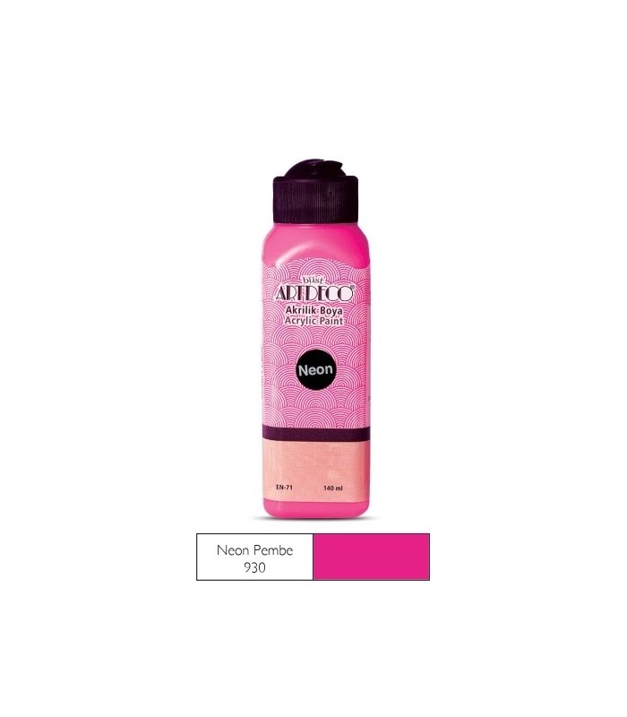 Artdeco Neon Akrilik Boya 140ml N.Pembe 930